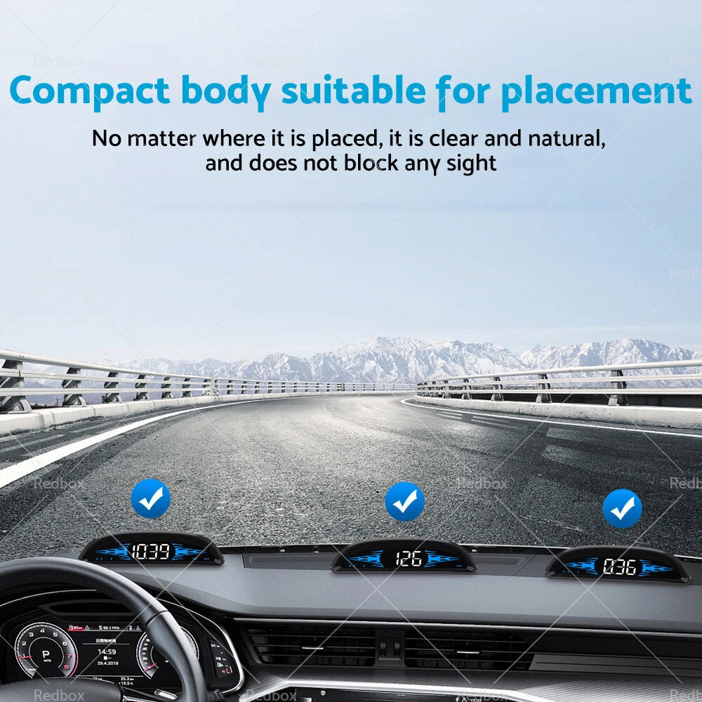 HUD Head Up Display GPS Speedometer for Universal Cars