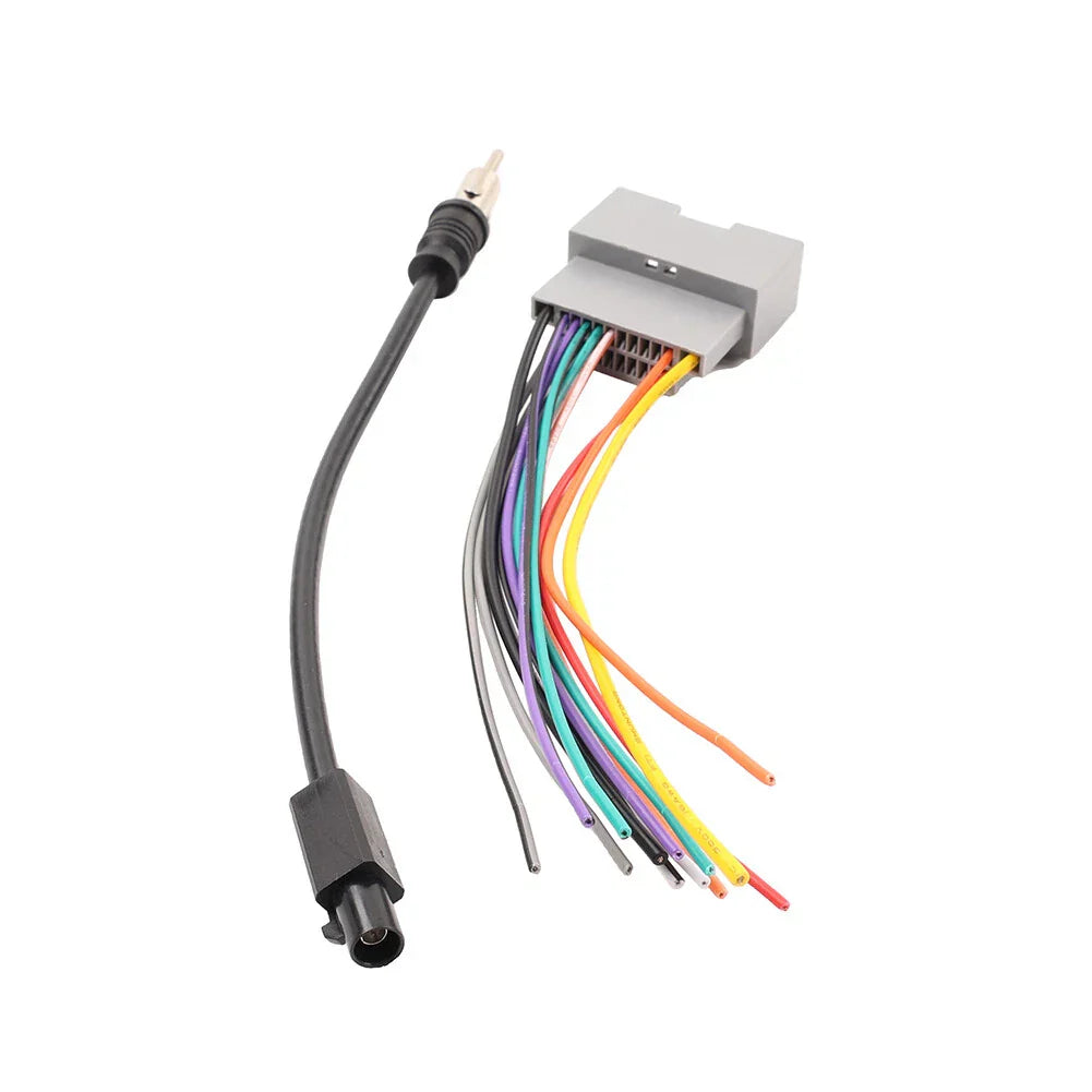 Car Stereo Radio Cable Adapter Wire Harness Antenna for Jeep Dodge (2007-2018)