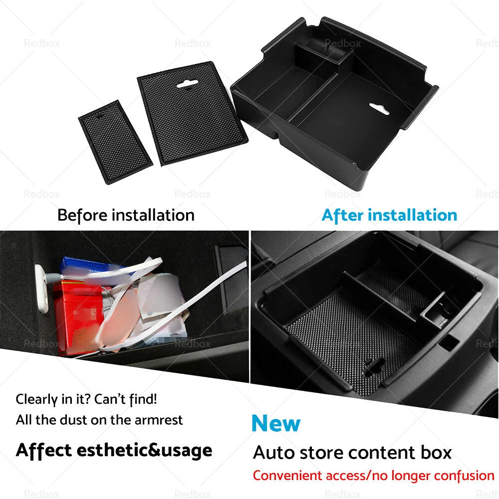 Center Console Armrest Storage Box Tray for SsangYong Musso (2019-2022)