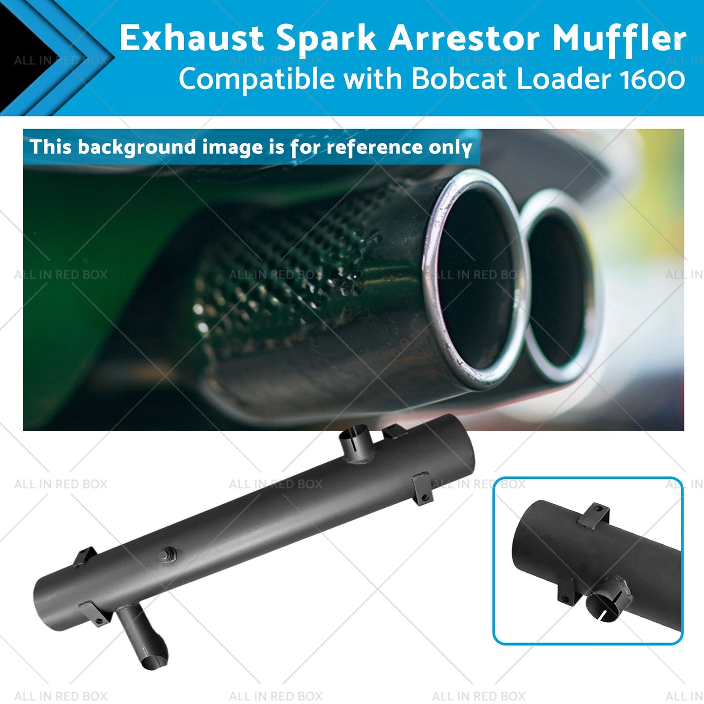 Exhaust Spark Arrestor Muffler for Bobcat Loader 1600 642 643