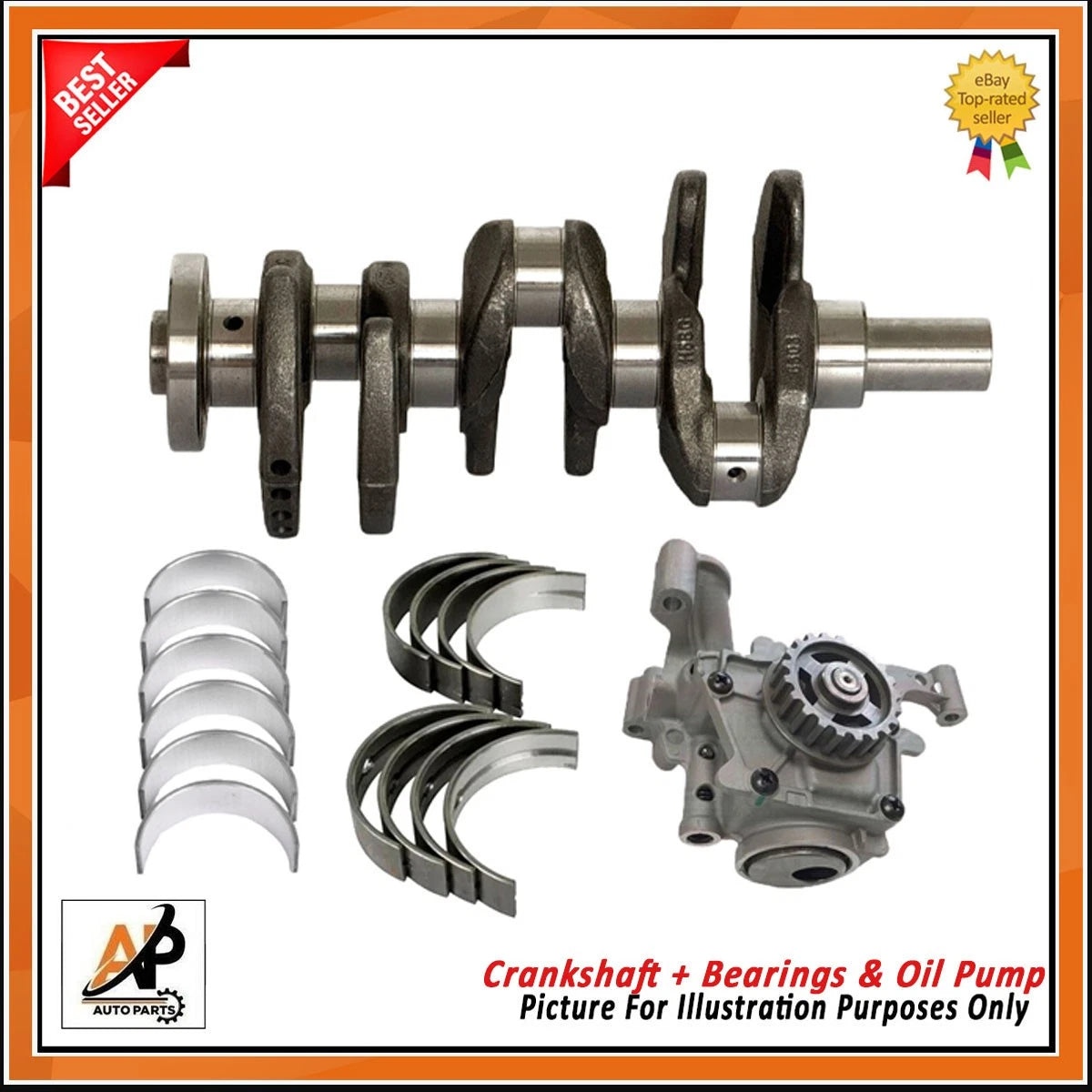 Crankshaft Bearing Set for Ford Focus Fiesta C-Max Mondeo (2012–2020)