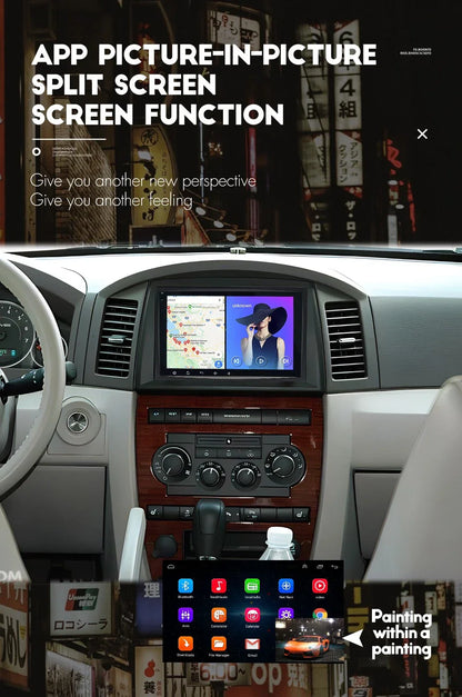8'' Car Stereo GPS Navigation for Dodge Charger, Jeep Commander (2005-2007)