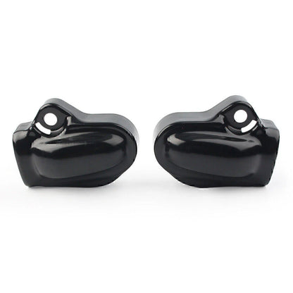 Black Bar & Shield Rear Axle Covers for Harley V-Rod VRSC Muscle (2002-2017)