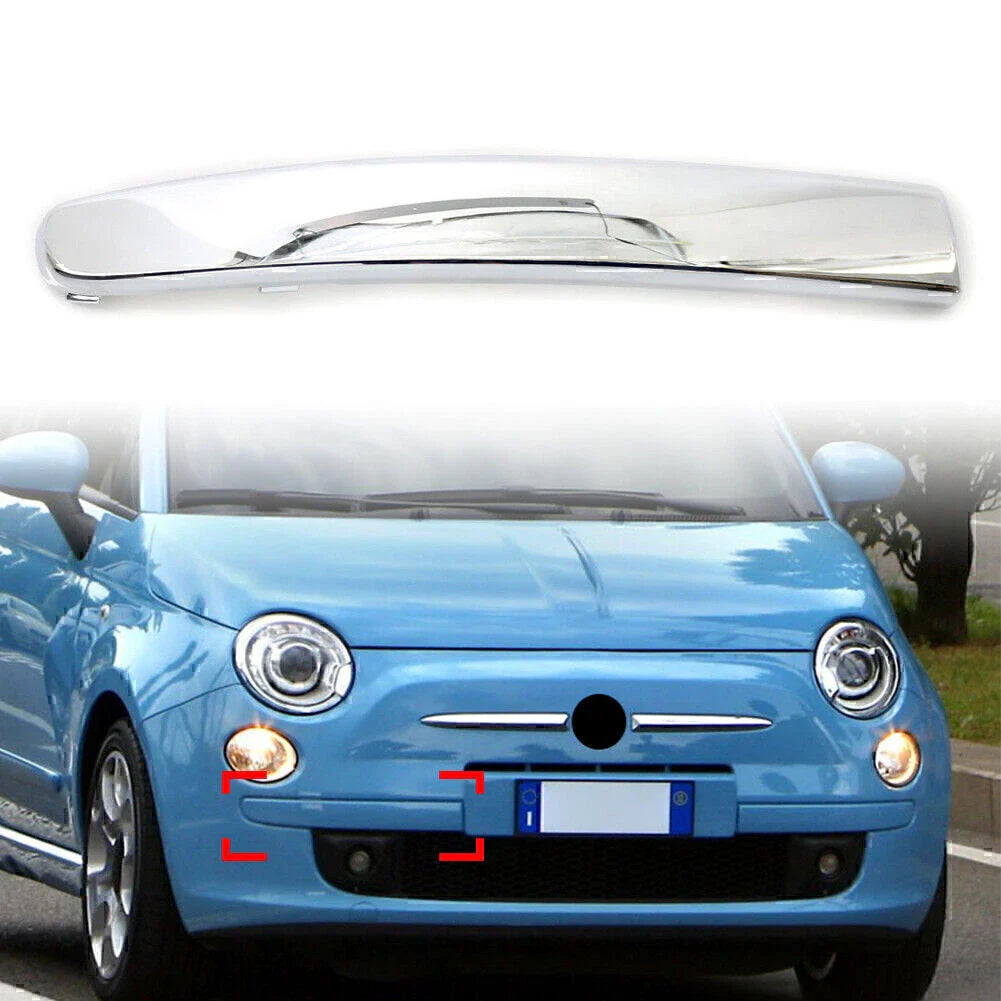 Chrome ABS Front Right Bumper Moulding Trim for FIAT 500 (2007-2015)