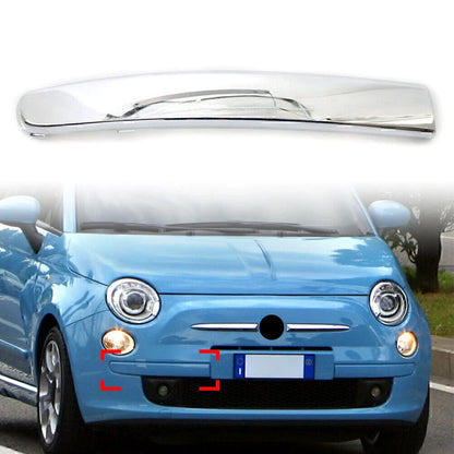 Chrome ABS Front Right Bumper Moulding Trim for FIAT 500 (2007-2015)