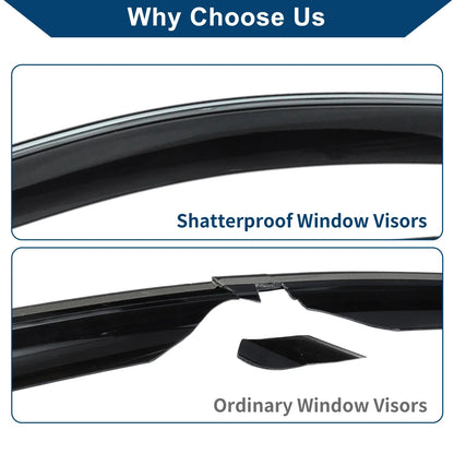 Car Window Deflectors for Honda Fit Side Window Vent Visors (2015-2020)