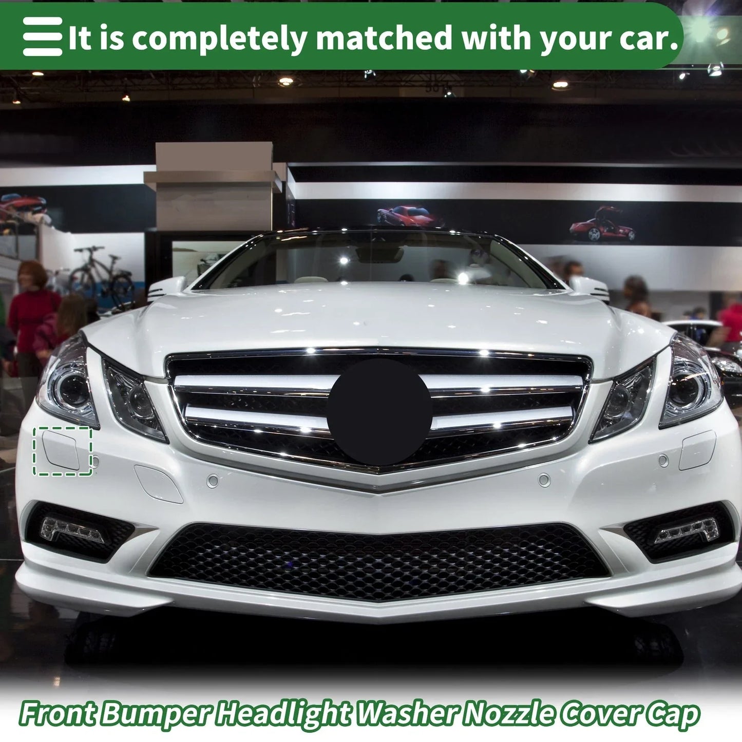 Bumper Headlight Washer Nozzle Cover for Mercedes-Benz E400 (2014-2016)