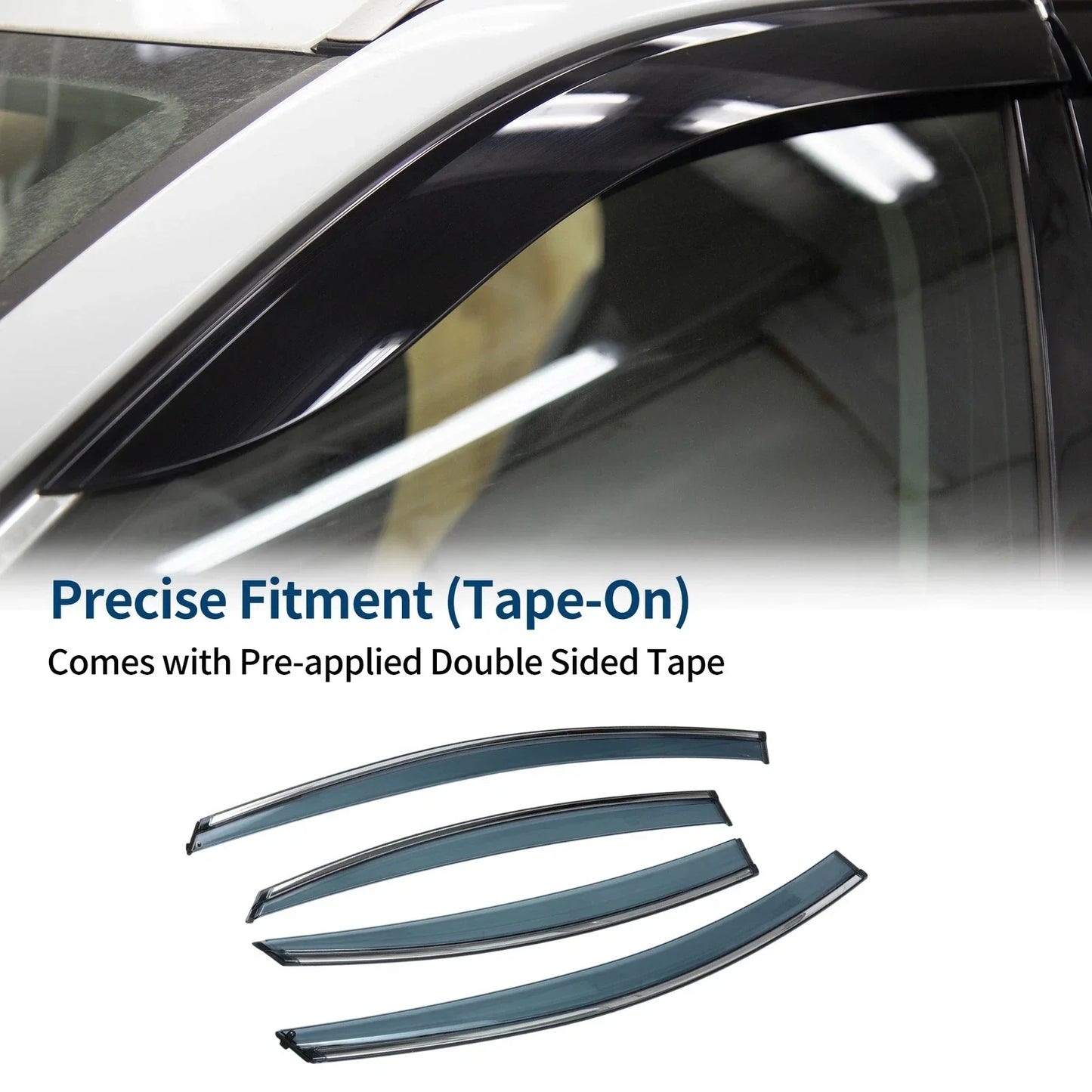 Car Window Deflectors for Hyundai Sonata Side Window Vent Visors (2011-2014)