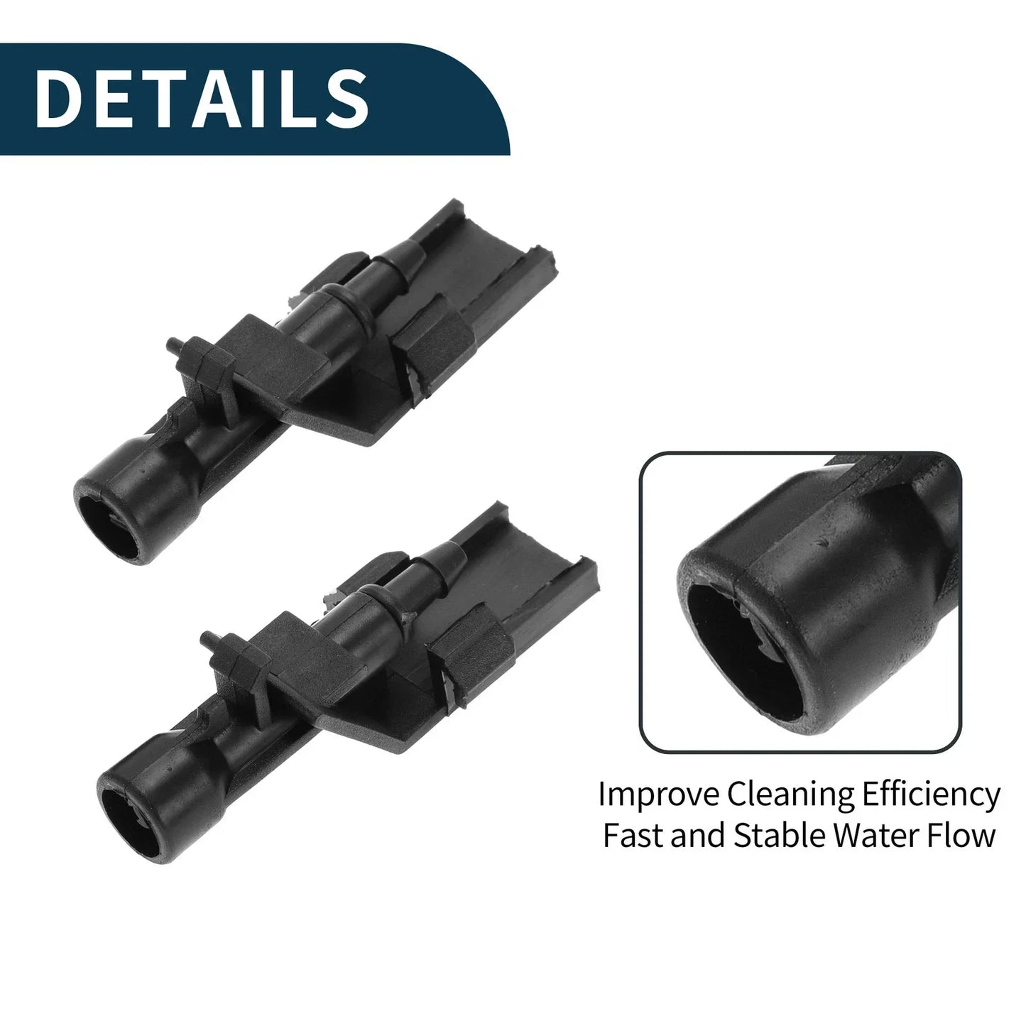 Front Windshield Washer Nozzles Set for Honda HR-V (2016-2017)