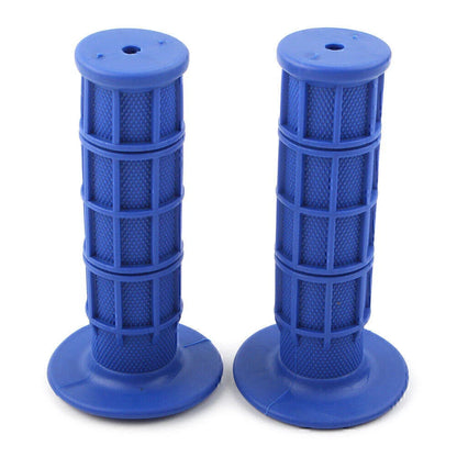 7/8" Soft Rubber Blue Pro Hand Grips for ATV MX Dirt Bike Enduro