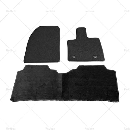 3 Pcs Classic Carpet Mats for BYD Atto 3 (2022 - ) Black