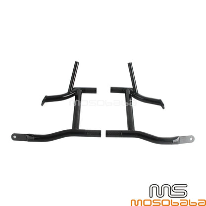 Saddlebag Bracket Guard Crash Bars w/4 Tube Sliders for Harley Road King