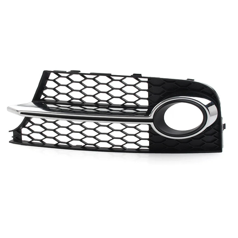 Front Bumper Honeycomb Mesh Fog Light Grille Cover for Audi TT MK2 (2006-2014)