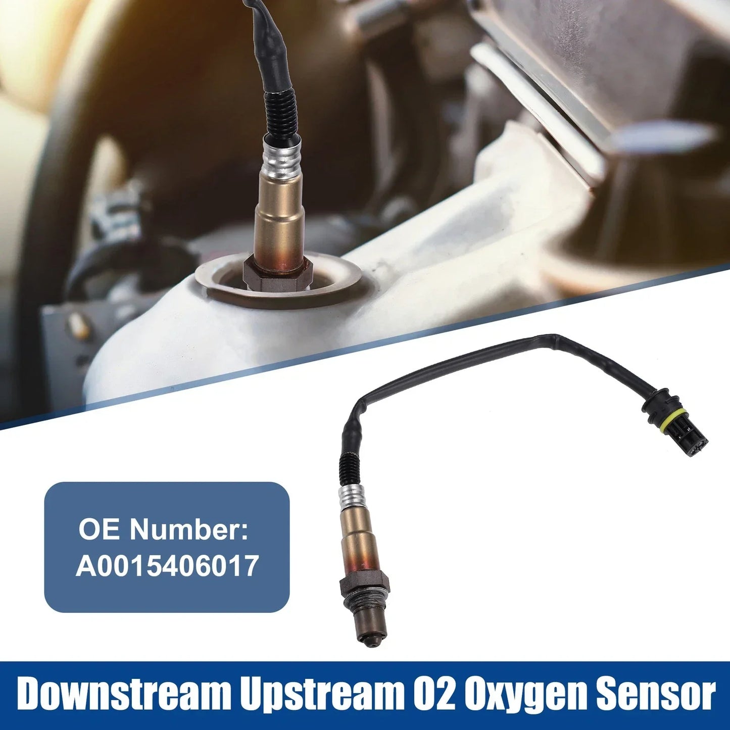 O2 Oxygen Sensor for Mercedes-Benz ML350 2003-2006 (2 x Sensors) Black
