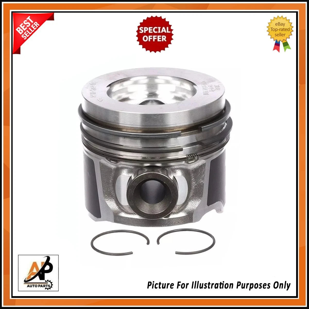 Engine Piston Ring Set Replacement for Citroen 1.6 HDi BlueHDi DV6 (DV6)