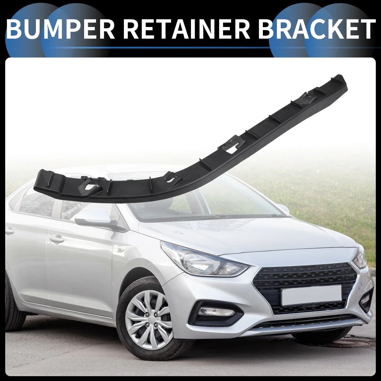 Left Rear Bumper Retainer Bracket for Hyundai Accent (2012-2017)