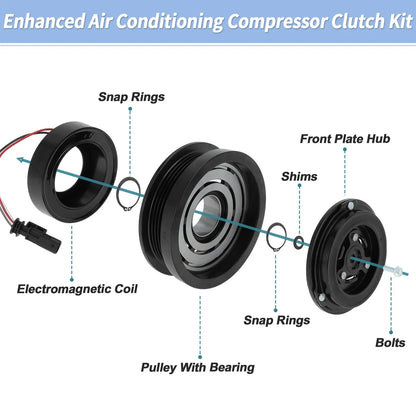 AC Compressor Clutch Kit for Chevrolet Equinox, GMC Terrain (2010-2017)
