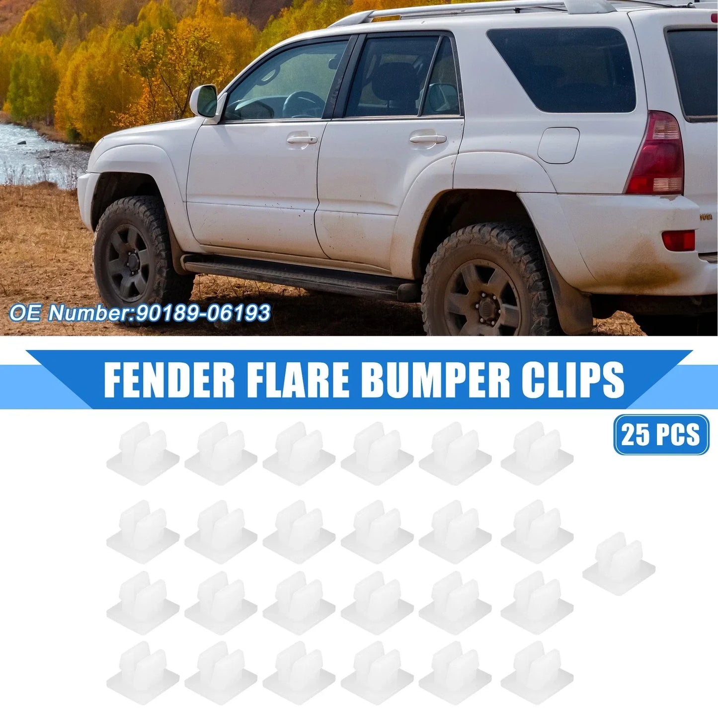 25 x Front Bumper Support Splash Shield Clips for Lexus RC300 (2015-2020)