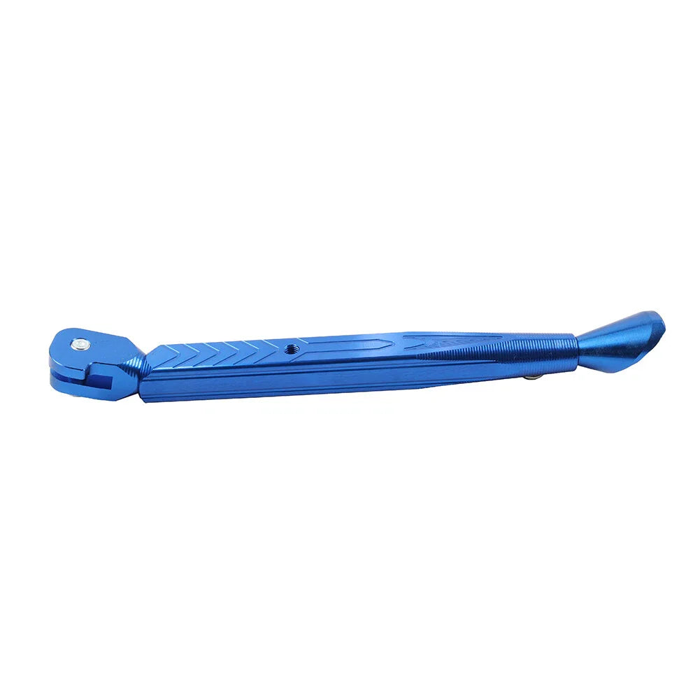 Blue CNC Adjustable Kickstand Foot for Motorcycle Universal Support