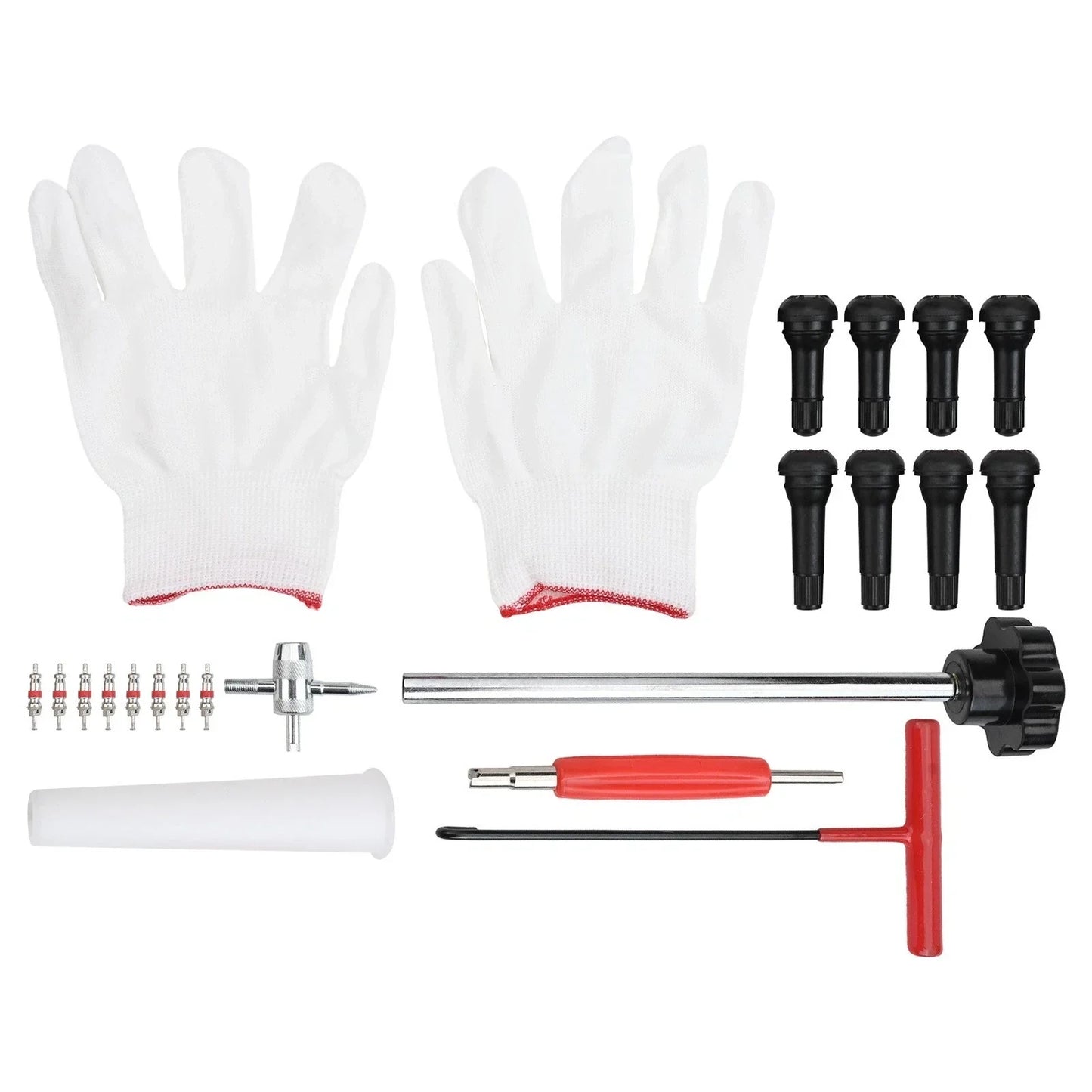 22-Piece Tire Valve Tool Set for Vehicle Maintenance