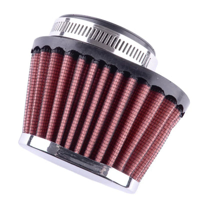 51mm Red Air Filter Cone for Car Motorcycle - Compatible with Various Models