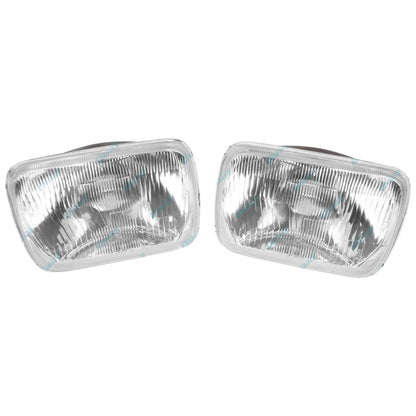 7" x 5" Rectangular Semi Sealed Beam Glass Headlight Pair