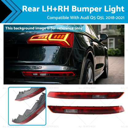 Bumper Light Tail Brake Stop Lamp Pair LH+RH for Audi Q5 (2018-2021)