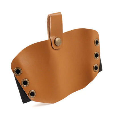 Leather Shifter Cover Boot Protector for Motorcycle Gear Pedal - Tan