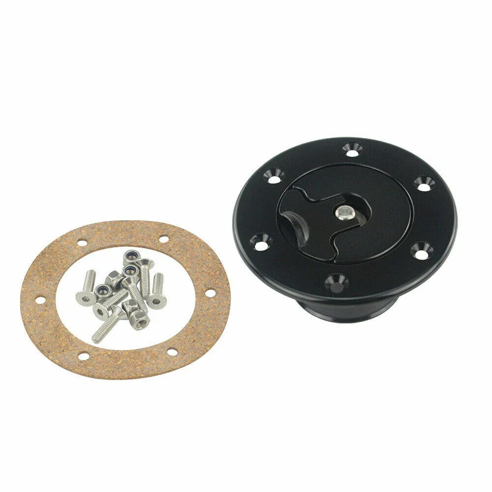 Billet Fuel Filler Neck Pop-Up Gas Cap for Universal (Fits Most Vehicles)