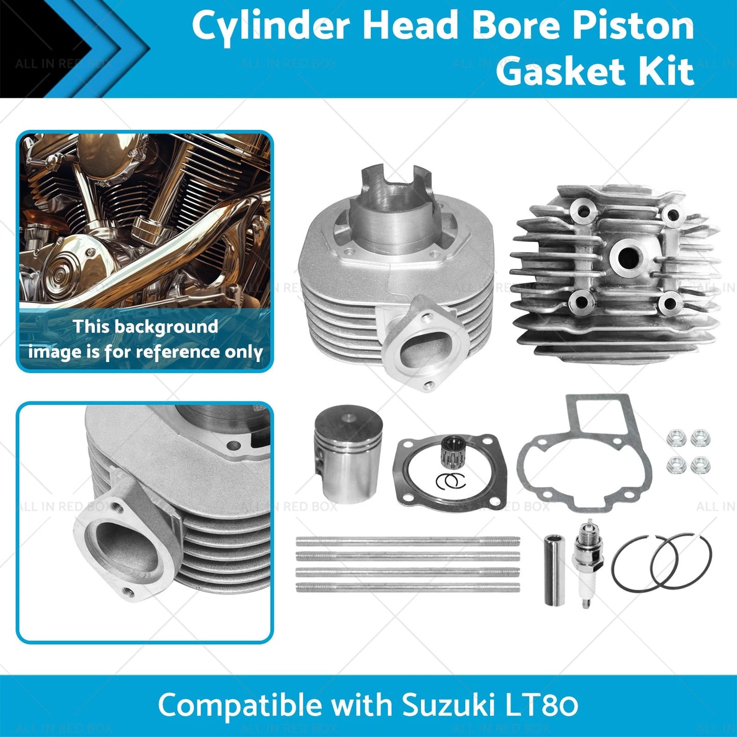 Piston Gasket Kit for 87-06 Suzuki Quadsport LT80