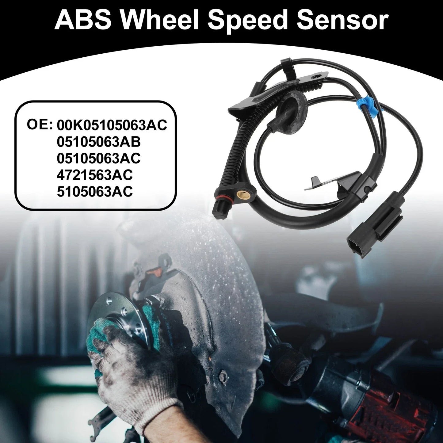 ABS Wheel Speed Sensor Kit for Dodge Caliber 2007-2012 1 x Rear Left