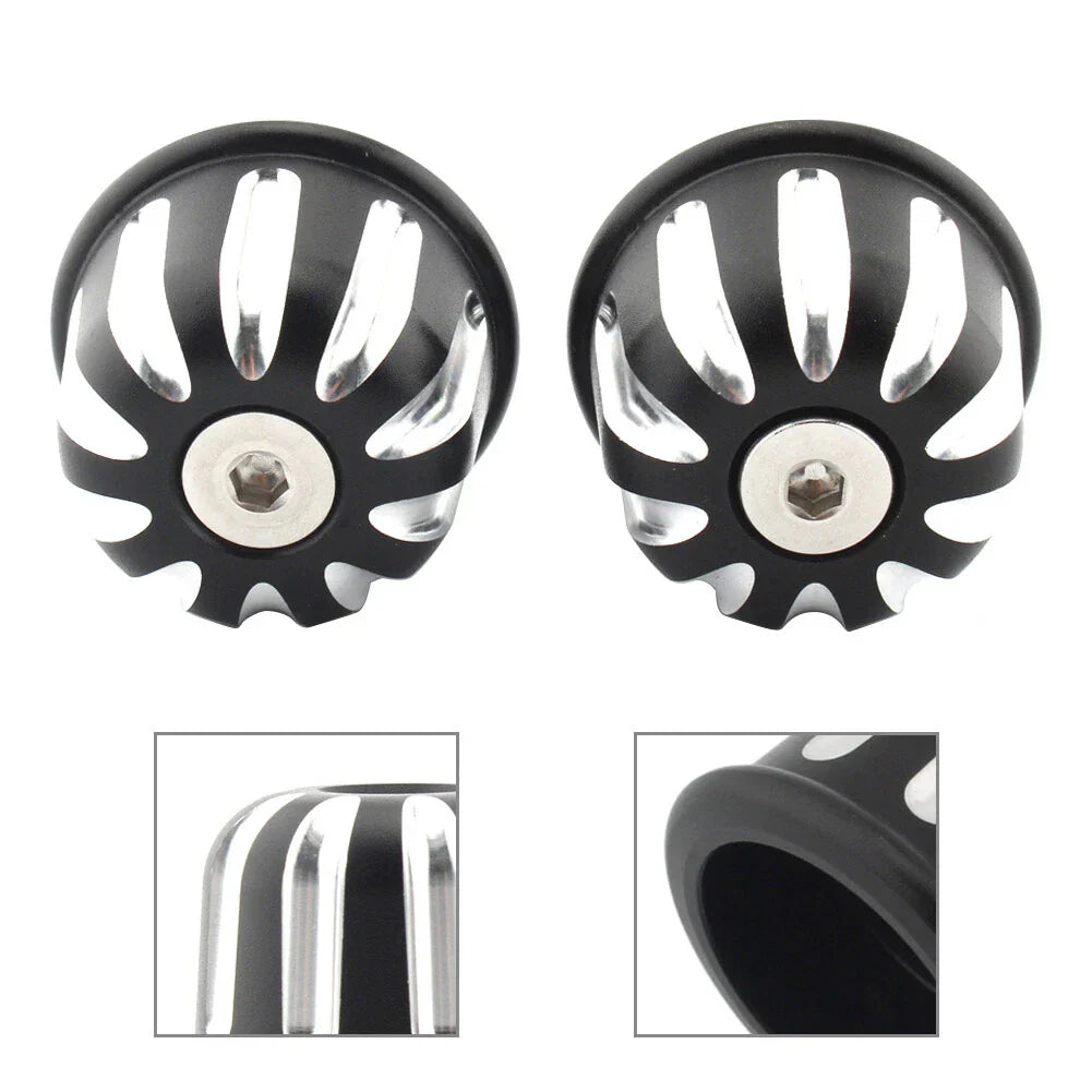 Handlebar Bar End Plug Caps for Triumph Street Speed Twin T120 T100 (2016-2022)