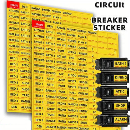 Weatherproof Circuit Breaker Labels