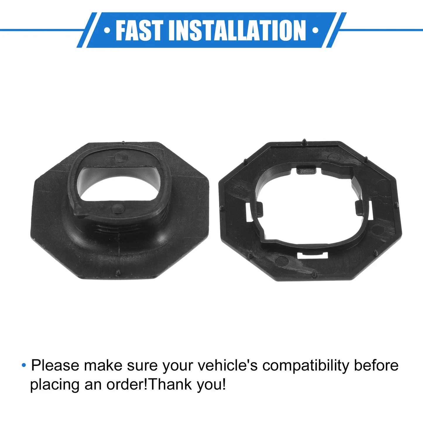 4pcs Car Holder Retainers for Lexus GS 2013-2019 Durable Plastic Black