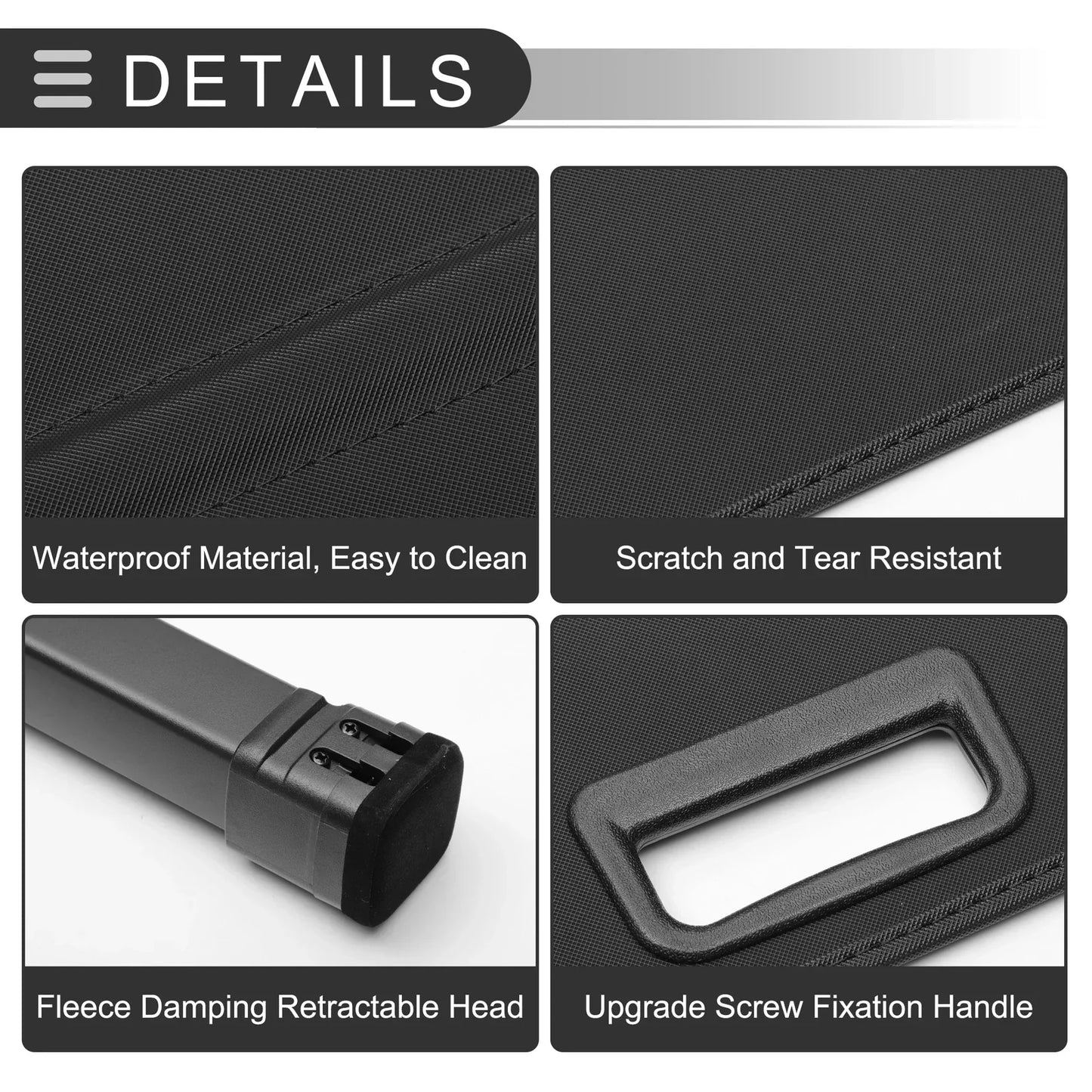 Retractable Cargo Cover for Lexus CT200h 2011-2017 Trunk Parcel Shelf Black