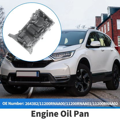 Engine Oil Pan for Honda Civic 2006-2011 - 1 x Steel Silver Tone