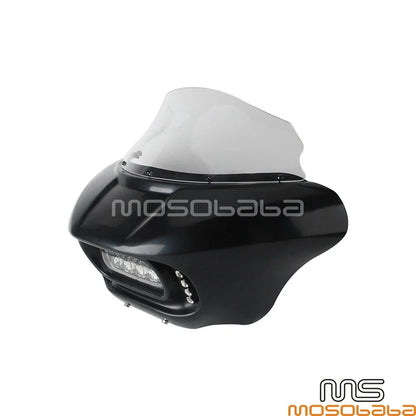 LED Front Headlight Fairing Mask Bracket for Softail Low Rider S 114 117 (2020-2023)