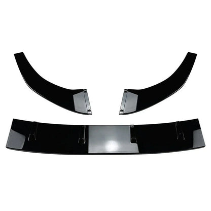 Gloss Black Front Bumper Splitter Lip for Volkswagen Polo (2018-2023)