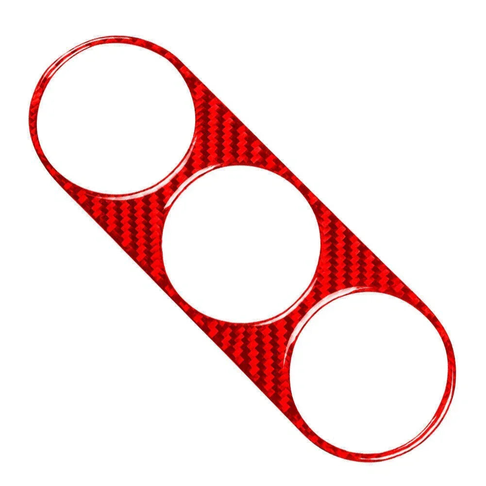 Red Carbon Fiber Air Conditioning Switch Panel Cover for Dodge Challenger (08-14)