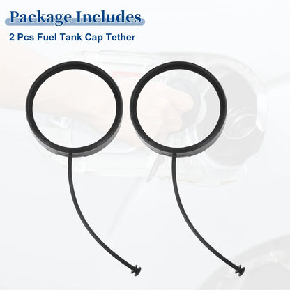 Fuel Tank Cap Tether Rope 2 x Pcs for Mercedes-Benz C230 (2001-2009)