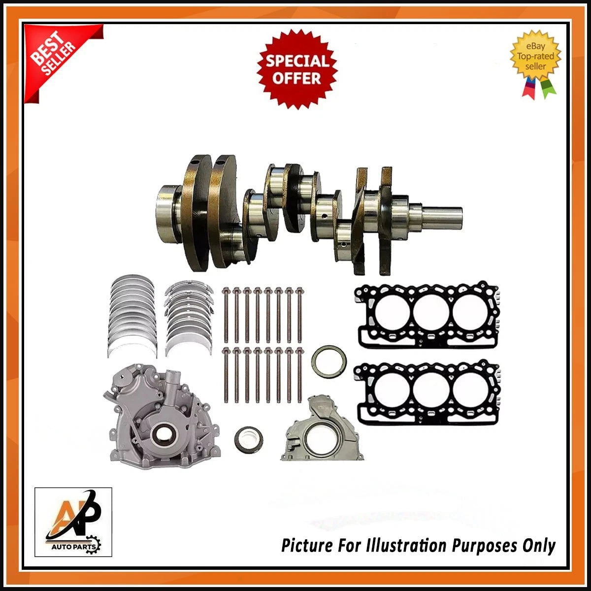 Crankshaft Renovation Kit for Range Rover Discovery 3.0 TDV6 SDV6 (2005–2014)