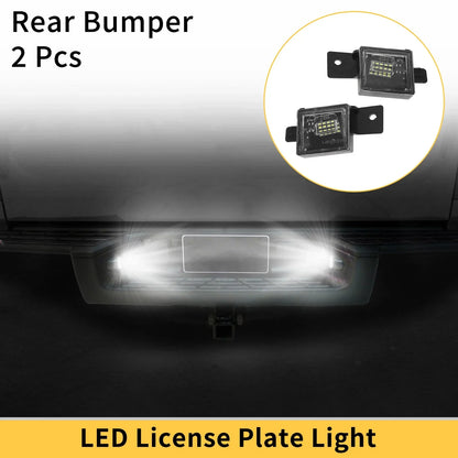 2 x License Plate Light Tag Lamps for Chevrolet Silverado