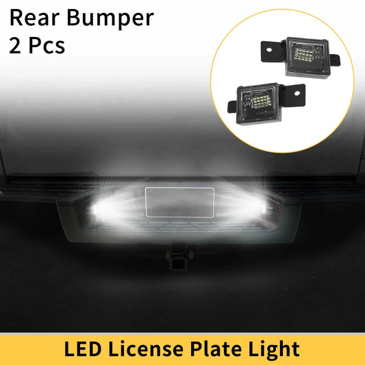 2 x License Plate Light Tag Lamps for Chevrolet Silverado