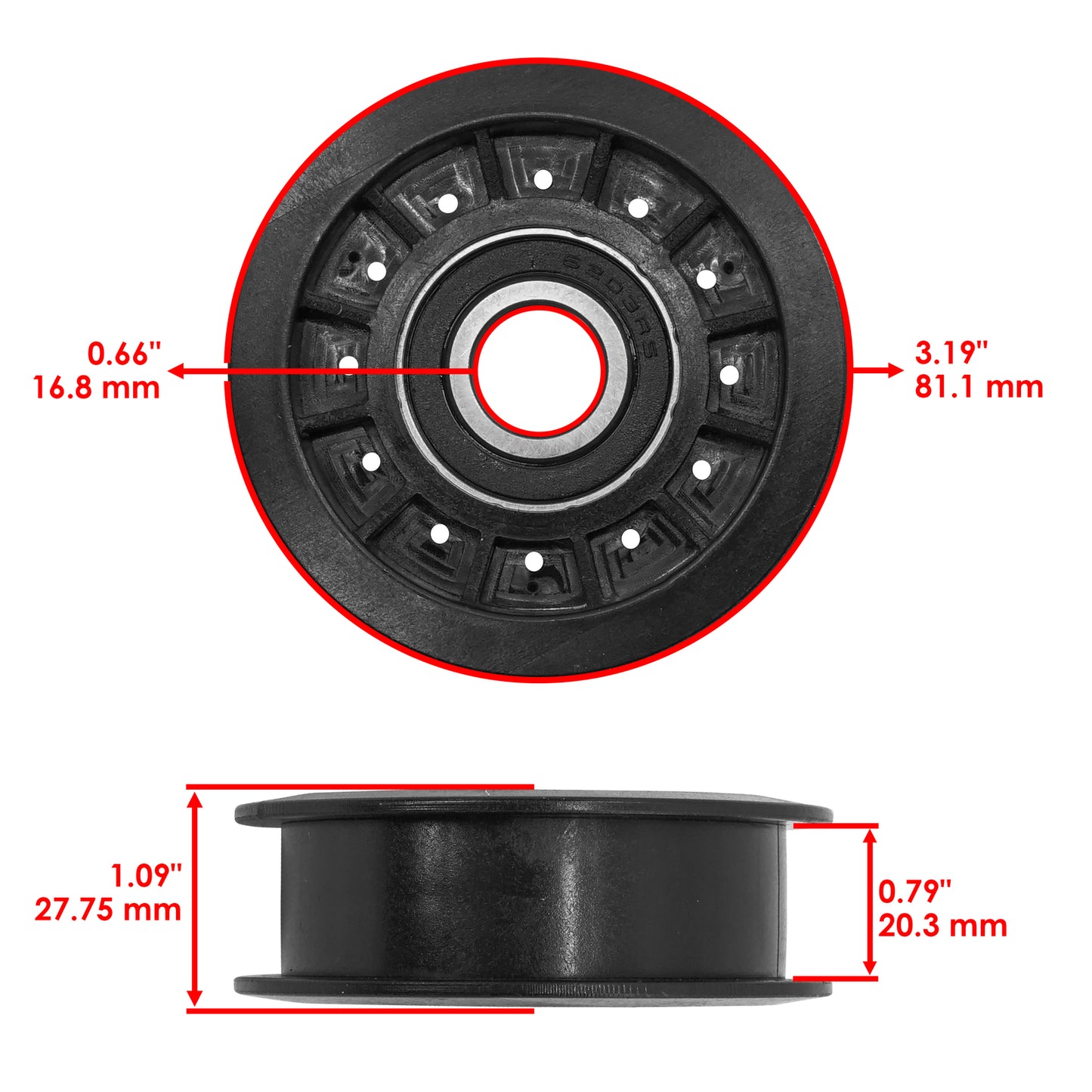 Deck Idler Pulley Replacement Set for John Deere (2000–2008)