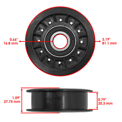 Deck Idler Pulley Replacement Set for John Deere (2000–2008)