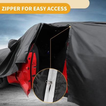 Waterproof All Weather Car Cover for Lexus LC Black 190T-PU (2018-2023)