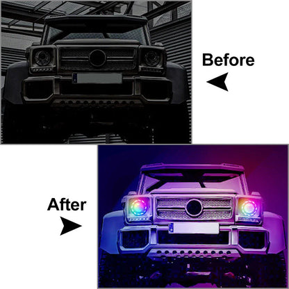 3 Inch Projector Lens Angel Demon Eyes Headlight DRL Lamp