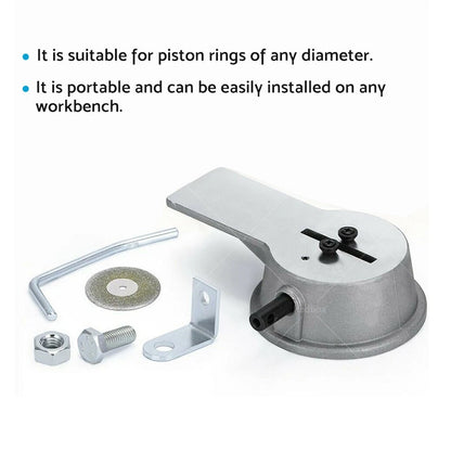 Piston Ring Gap Filer Tool for Filing Gaps - Rotate Gapping Grinder File
