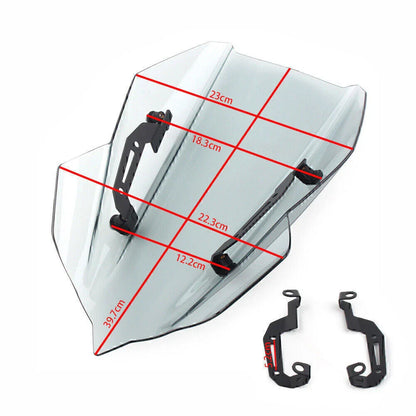 ABS Windscreen Windshield with Bracket for Kawasaki Z400 (2019-2020)