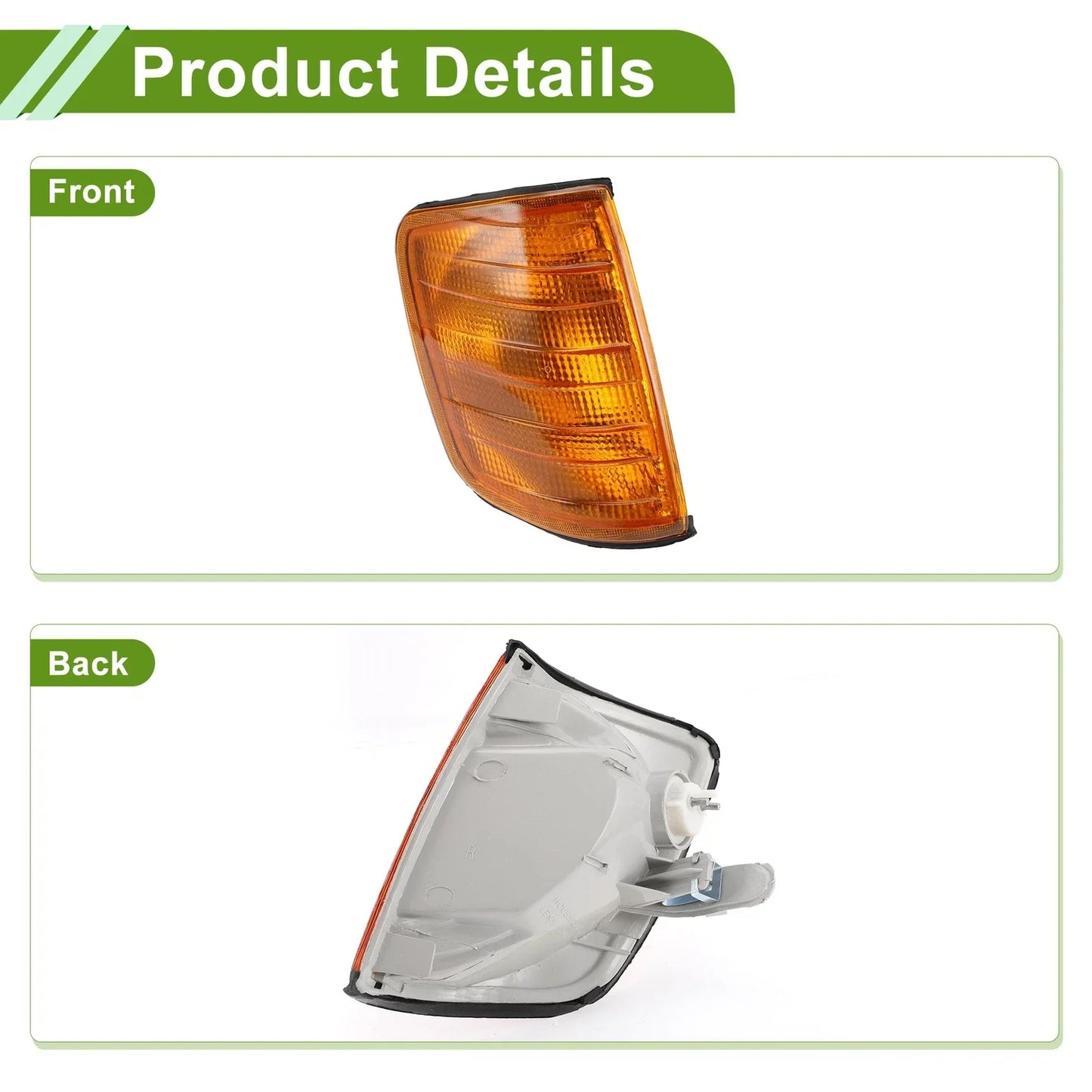Right Corner Signal Light Cover for Mercedes-Benz (1984-1996)